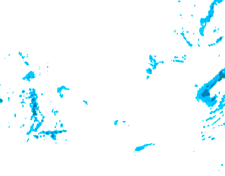 GDPS precipitation 174 hour forecast chart for Canada based on 2026/02/01 1200Z data