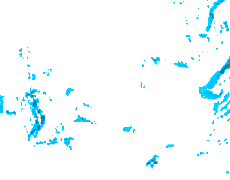 GDPS precipitation 180 hour forecast chart for Canada based on 2026/02/01 1200Z data