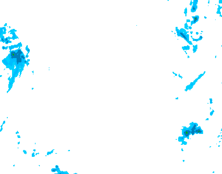 GDPS precipitation 222 hour forecast chart for Canada based on 2026/02/01 1200Z data