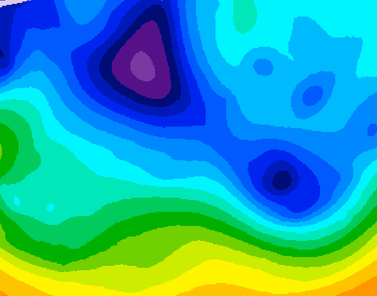 GDPS 500 millibar geopotential height 156 hour forecast chart for Canada based on 2026/02/03 0000Z data