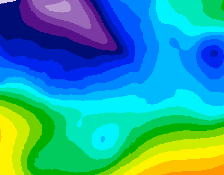 GDPS 500 millibar geopotential height 216 hour forecast chart for Canada based on 2026/02/03 0000Z data