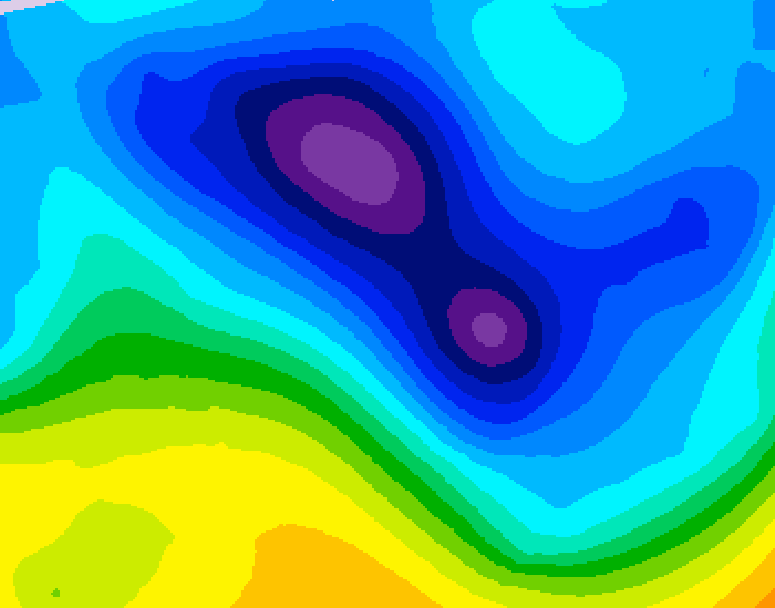 GDPS 500 millibar geopotential height 084 hour forecast chart for Canada based on 2026/02/03 1200Z data