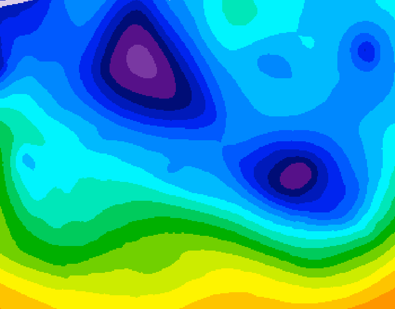 GDPS 500 millibar geopotential height 144 hour forecast chart for Canada based on 2026/02/03 1200Z data