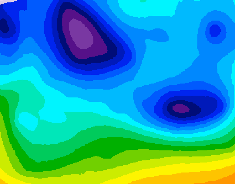 GDPS 500 millibar geopotential height 156 hour forecast chart for Canada based on 2026/02/03 1200Z data
