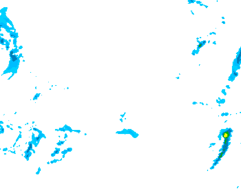 GDPS precipitation 156 hour forecast chart for Canada based on 2026/02/03 0000Z data