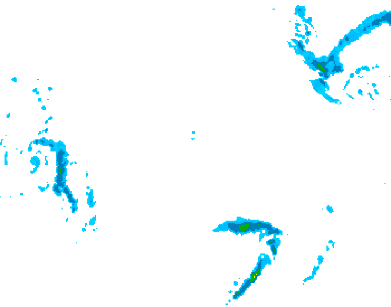 GDPS precipitation 228 hour forecast chart for Canada based on 2026/02/03 0000Z data