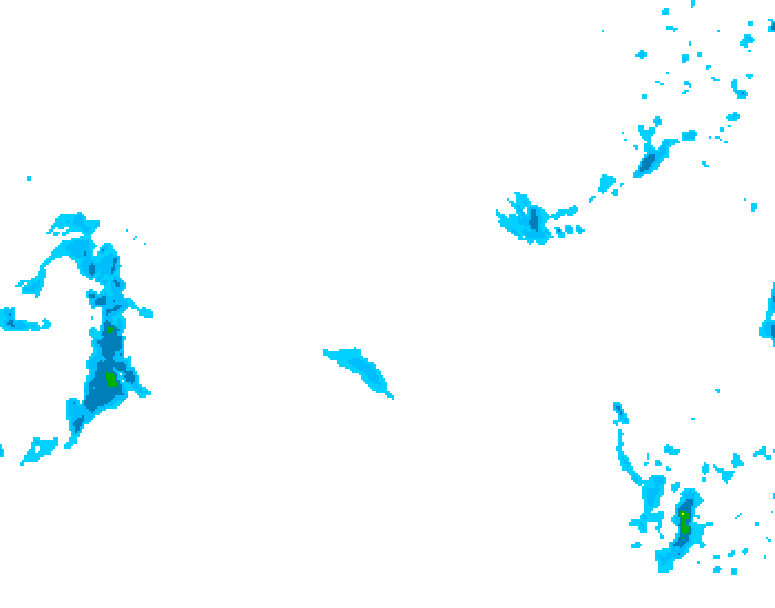 GDPS precipitation 096 hour forecast chart for Canada based on 2026/02/03 1200Z data