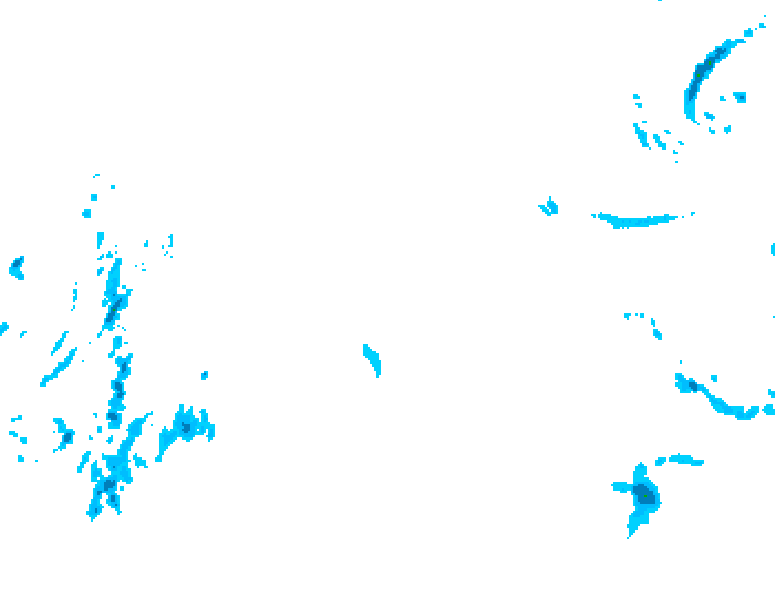 GDPS precipitation 132 hour forecast chart for Canada based on 2026/02/03 1200Z data