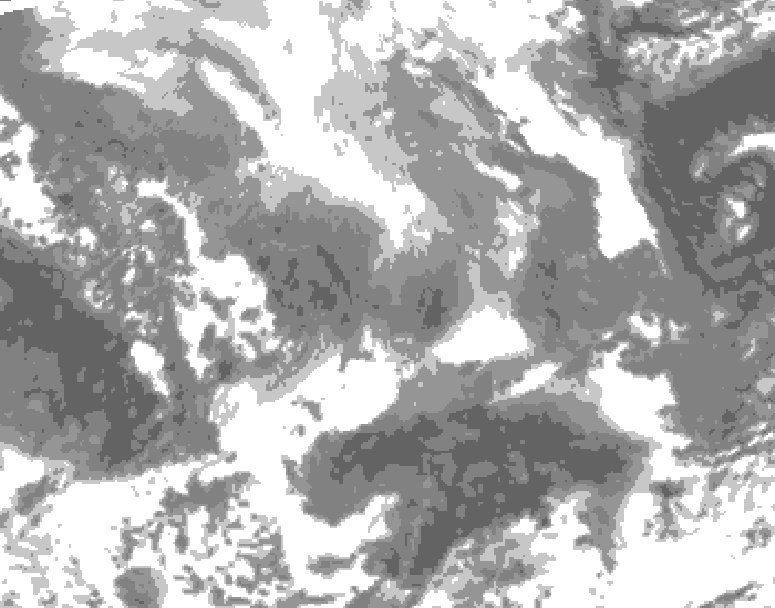 GDPS total cloud 216 hour forecast chart for Canada based on 2026/02/03 0000Z data