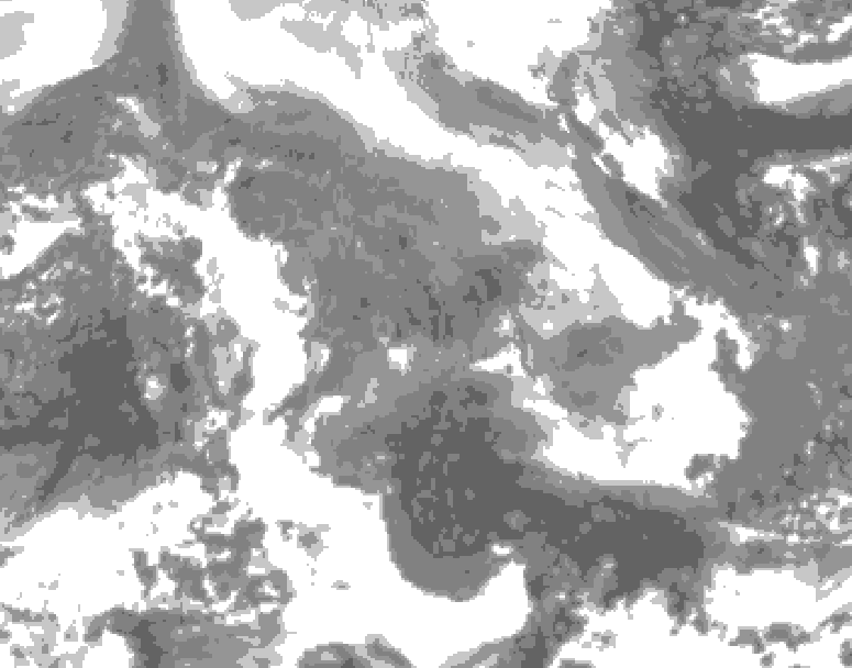 GDPS total cloud 216 hour forecast chart for Canada based on 2026/02/03 1200Z data