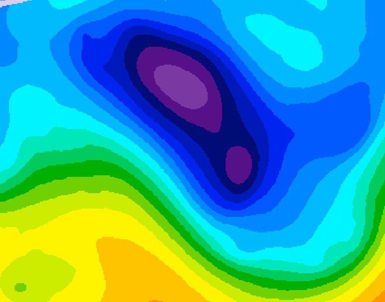 GDPS 500 millibar geopotential height 066 hour forecast chart for Canada based on 2026/02/04 0000Z data