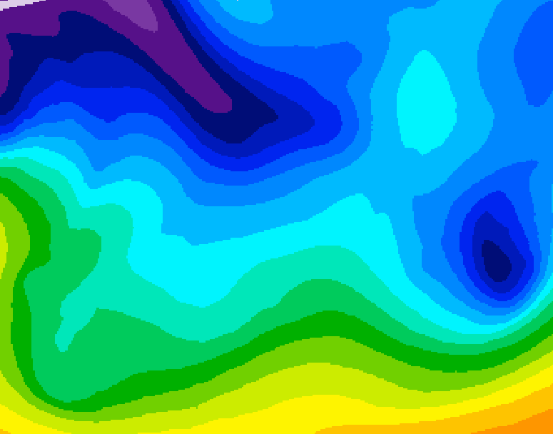 GDPS 500 millibar geopotential height 162 hour forecast chart for Canada based on 2026/02/04 0000Z data