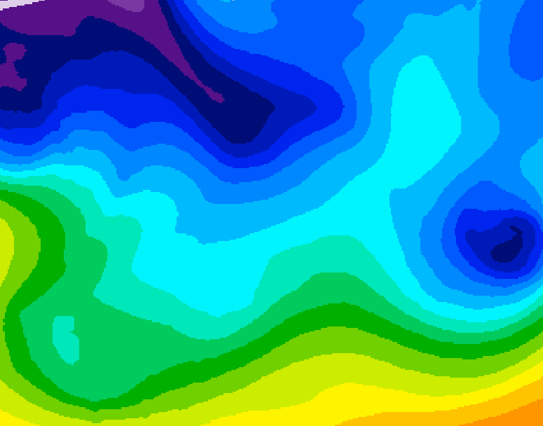 GDPS 500 millibar geopotential height 168 hour forecast chart for Canada based on 2026/02/04 0000Z data