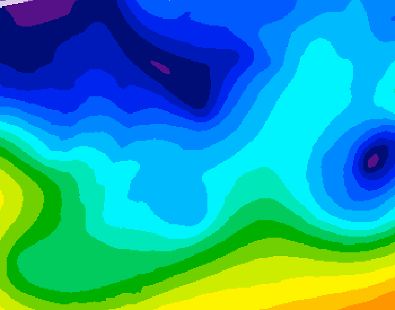 GDPS 500 millibar geopotential height 180 hour forecast chart for Canada based on 2026/02/04 0000Z data