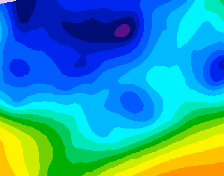 GDPS 500 millibar geopotential height 216 hour forecast chart for Canada based on 2026/02/04 0000Z data