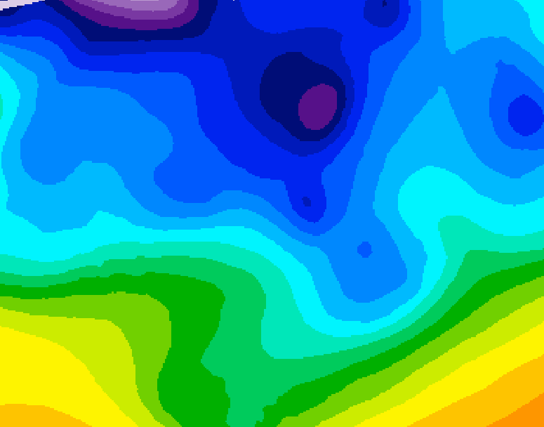 GDPS 500 millibar geopotential height 216 hour forecast chart for Canada based on 2026/02/04 1200Z data