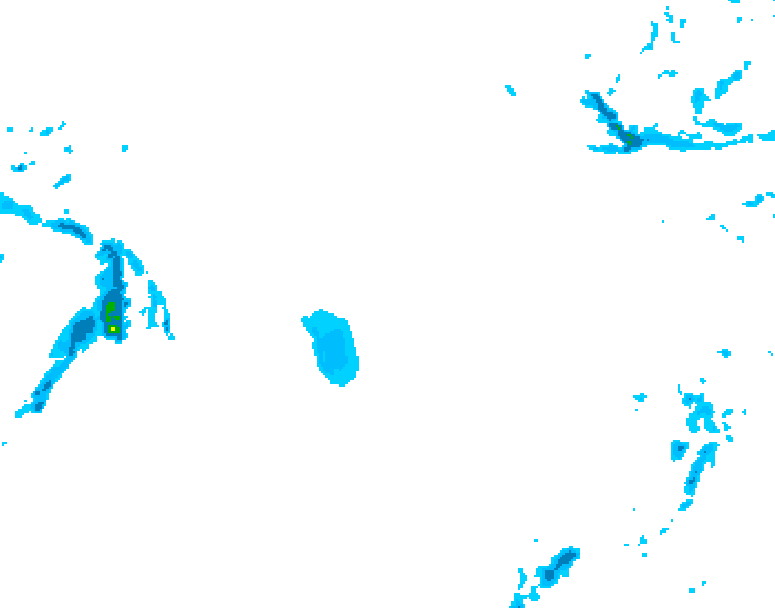 GDPS precipitation 018 hour forecast chart for Canada based on 2026/02/04 0000Z data