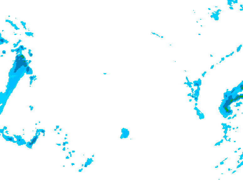 GDPS precipitation 156 hour forecast chart for Canada based on 2026/02/04 1200Z data