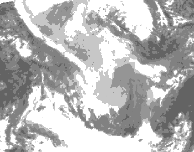 GDPS total cloud 066 hour forecast chart for Canada based on 2026/02/04 0000Z data