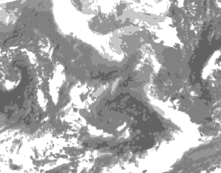 GDPS total cloud 192 hour forecast chart for Canada based on 2026/02/04 0000Z data