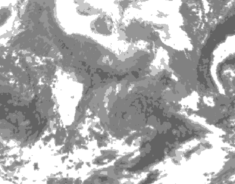 GDPS total cloud 204 hour forecast chart for Canada based on 2026/02/04 0000Z data