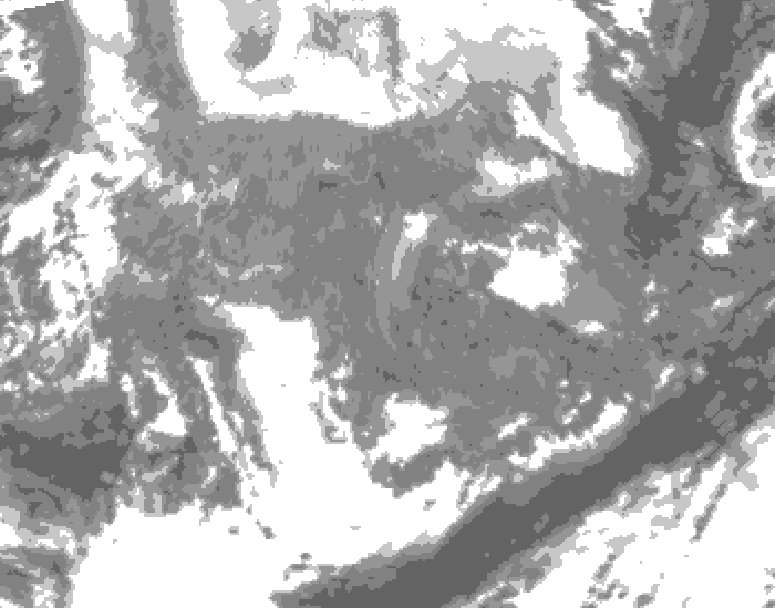 GDPS total cloud 234 hour forecast chart for Canada based on 2026/02/04 0000Z data