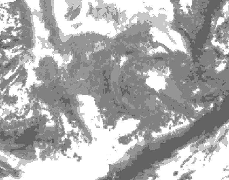 GDPS total cloud 240 hour forecast chart for Canada based on 2026/02/04 0000Z data