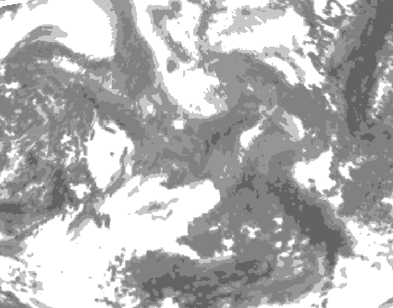 GDPS total cloud 204 hour forecast chart for Canada based on 2026/02/04 1200Z data
