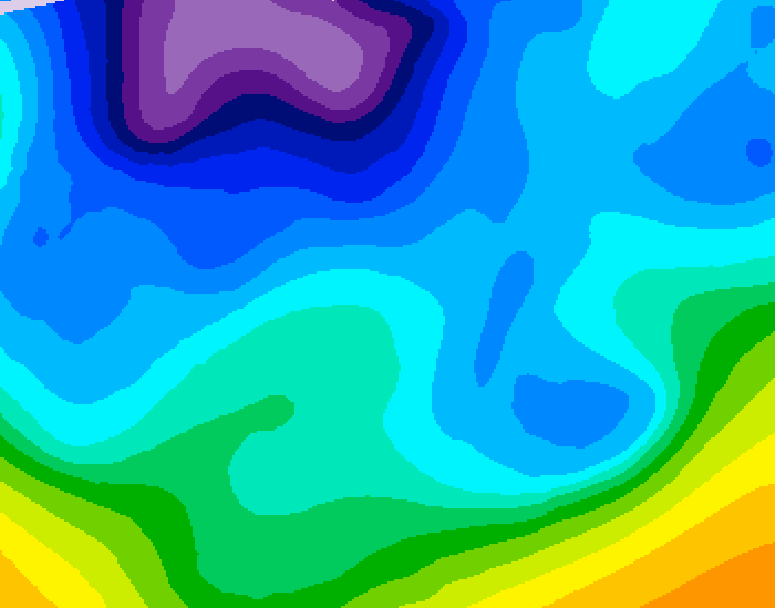 GDPS 500 millibar geopotential height 204 hour forecast chart for Canada based on 2026/02/05 0000Z data
