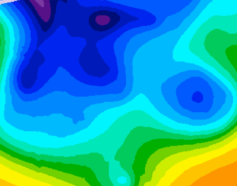 GDPS 500 millibar geopotential height 204 hour forecast chart for Canada based on 2026/02/05 1200Z data