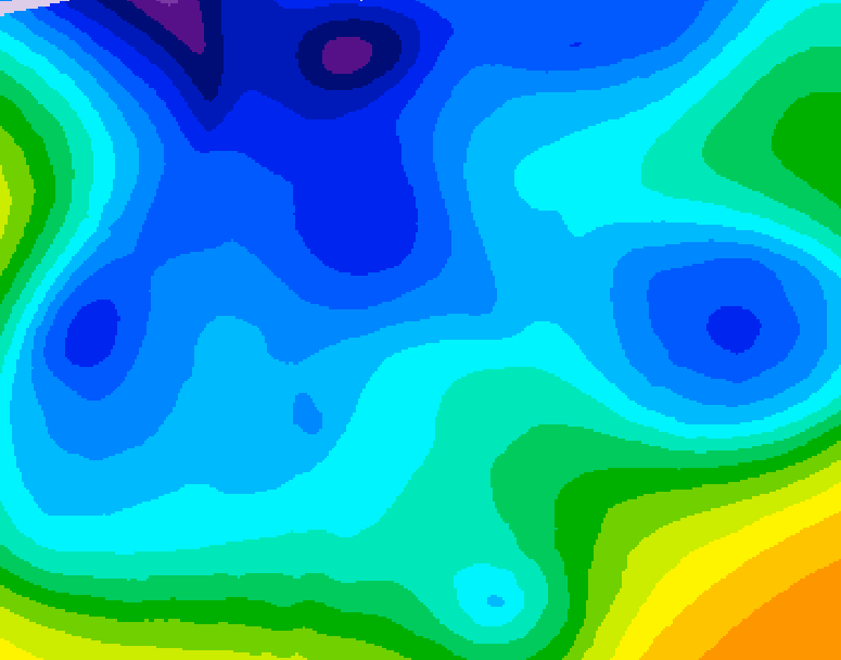 GDPS 500 millibar geopotential height 216 hour forecast chart for Canada based on 2026/02/05 1200Z data