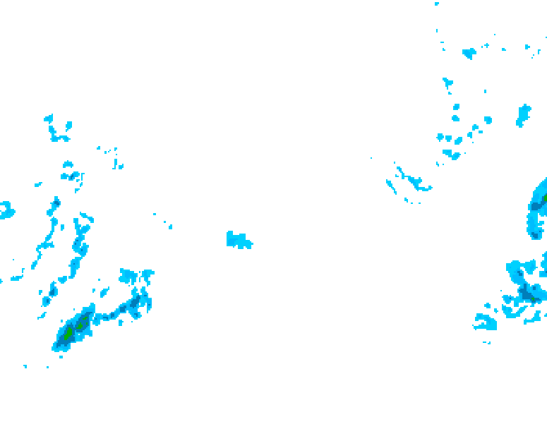 GDPS precipitation 096 hour forecast chart for Canada based on 2026/02/05 0000Z data