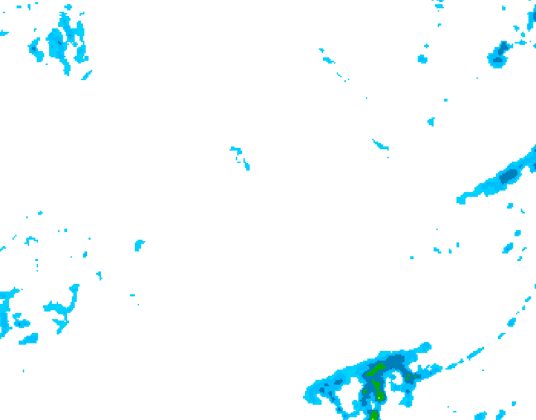 GDPS precipitation 228 hour forecast chart for Canada based on 2026/02/05 0000Z data
