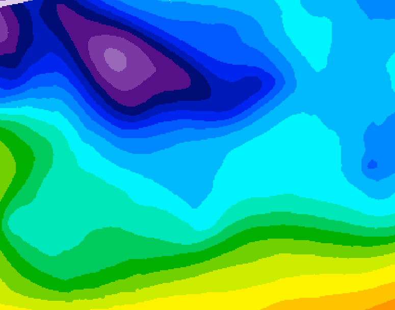 GDPS 500 millibar geopotential height 120 hour forecast chart for Canada based on 2026/02/06 0000Z data