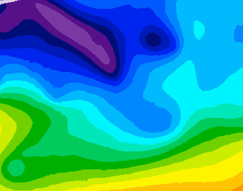 GDPS 500 millibar geopotential height 144 hour forecast chart for Canada based on 2026/02/06 0000Z data