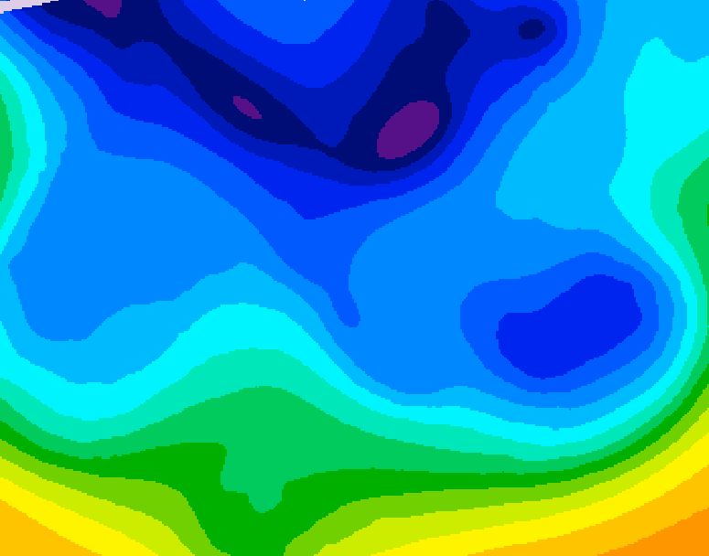 GDPS 500 millibar geopotential height 186 hour forecast chart for Canada based on 2026/02/06 0000Z data