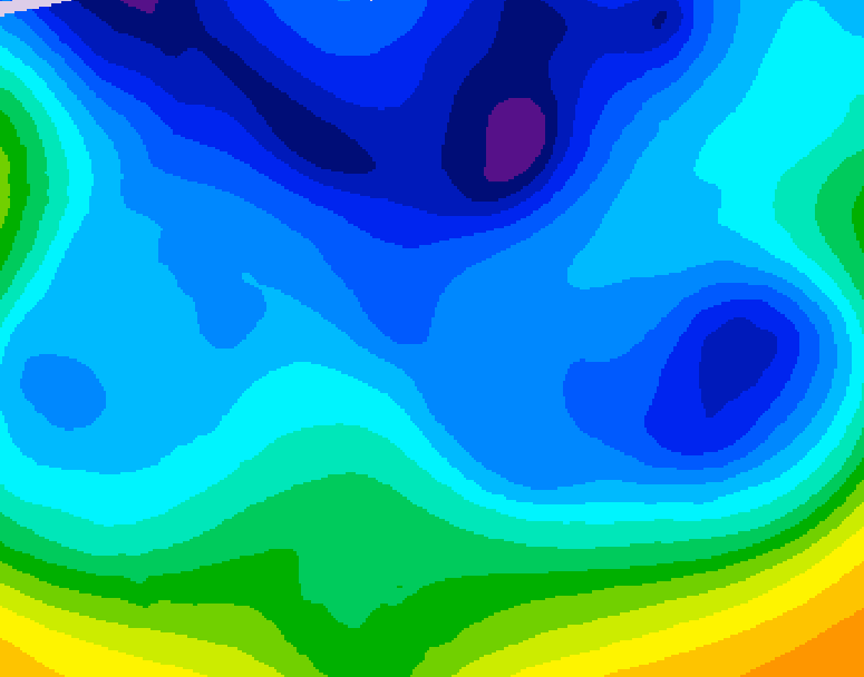 GDPS 500 millibar geopotential height 192 hour forecast chart for Canada based on 2026/02/06 0000Z data