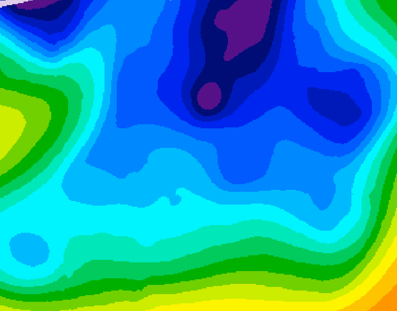 GDPS 500 millibar geopotential height 234 hour forecast chart for Canada based on 2026/02/06 0000Z data