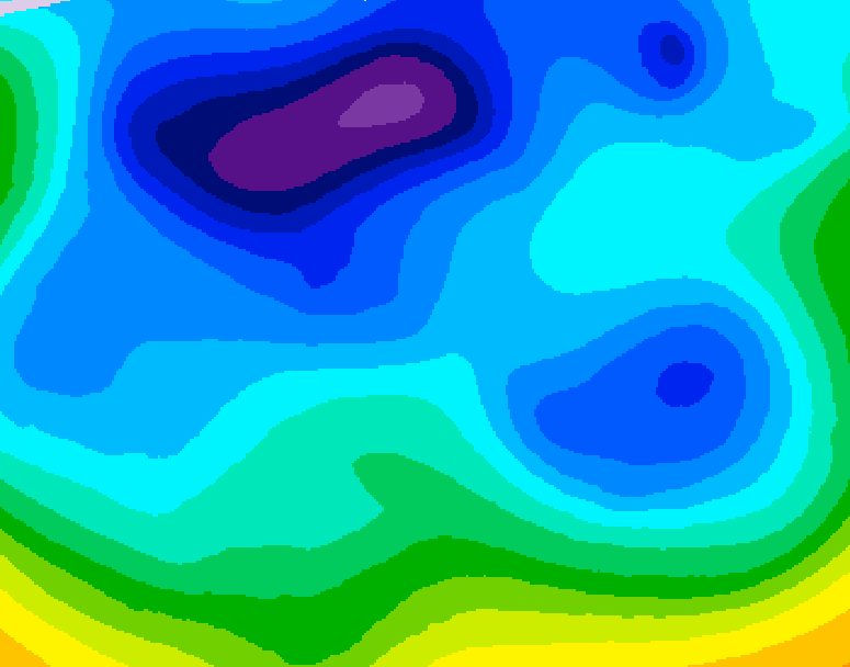 GDPS 500 millibar geopotential height 180 hour forecast chart for Canada based on 2026/02/06 1200Z data