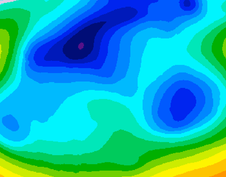 GDPS 500 millibar geopotential height 198 hour forecast chart for Canada based on 2026/02/06 1200Z data