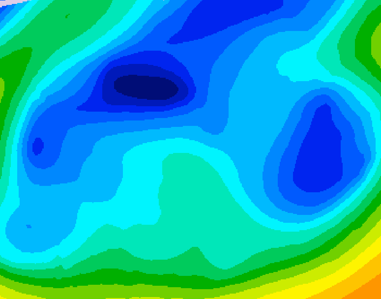 GDPS 500 millibar geopotential height 216 hour forecast chart for Canada based on 2026/02/06 1200Z data