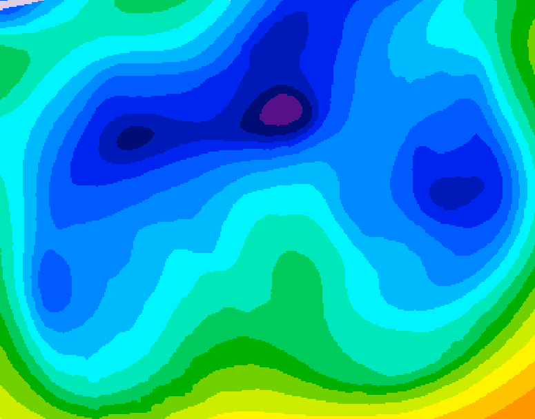 GDPS 500 millibar geopotential height 240 hour forecast chart for Canada based on 2026/02/06 1200Z data
