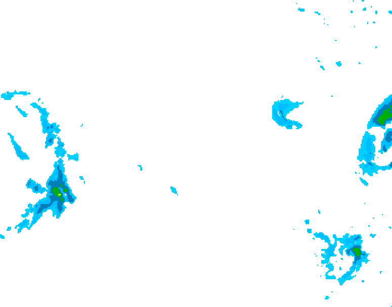 GDPS precipitation 036 hour forecast chart for Canada based on 2026/02/06 0000Z data
