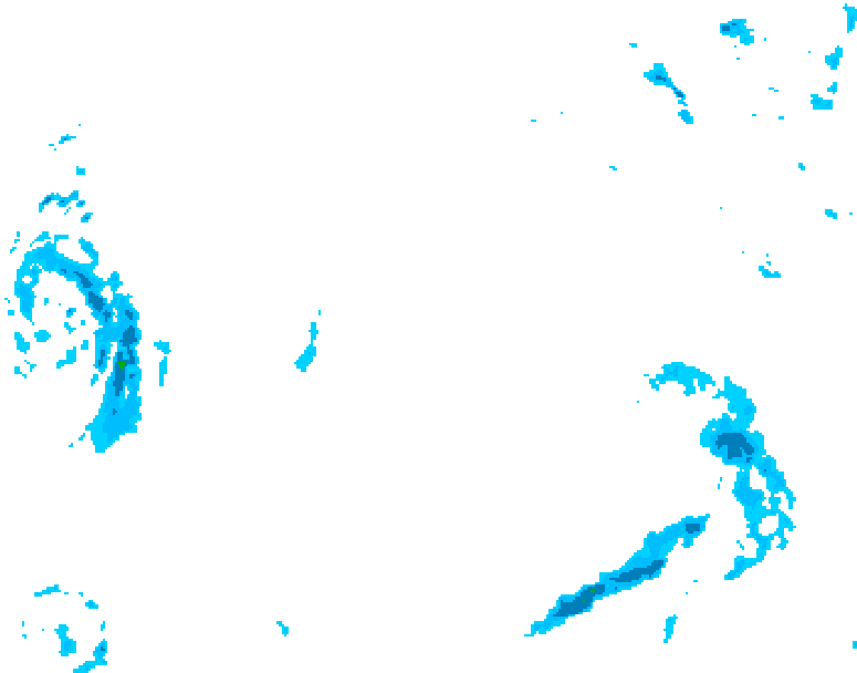 GDPS precipitation 156 hour forecast chart for Canada based on 2026/02/06 0000Z data