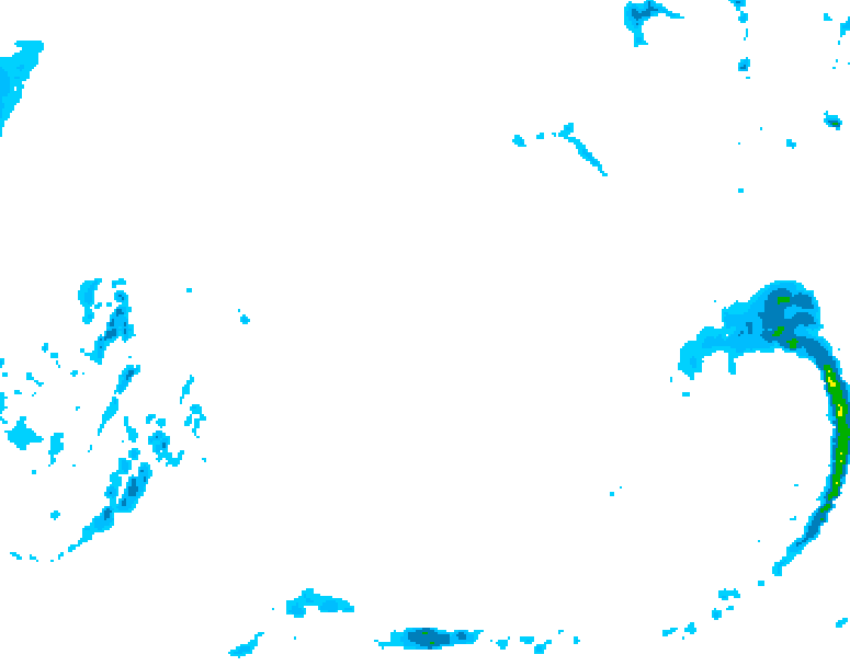 GDPS precipitation 180 hour forecast chart for Canada based on 2026/02/06 0000Z data