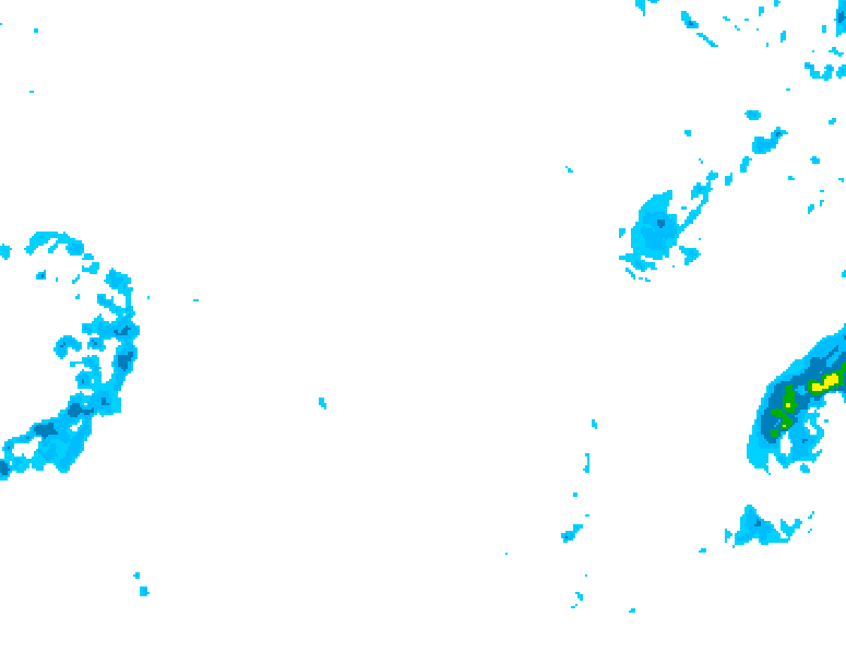 GDPS precipitation 012 hour forecast chart for Canada based on 2026/02/06 1200Z data