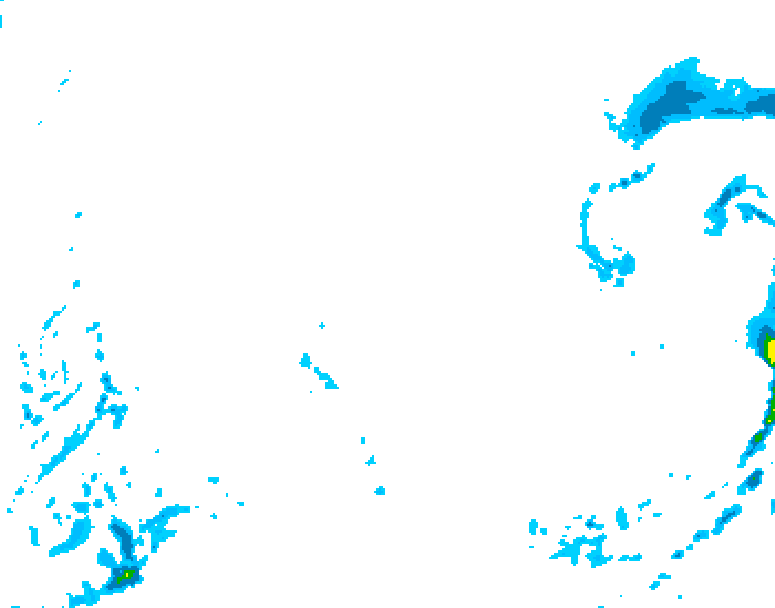 GDPS precipitation 228 hour forecast chart for Canada based on 2026/02/06 1200Z data