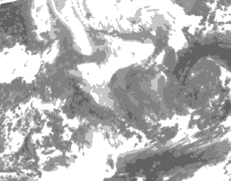 GDPS total cloud 204 hour forecast chart for Canada based on 2026/02/06 0000Z data