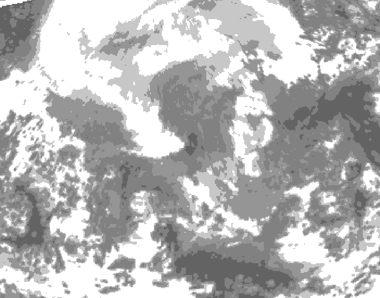 GDPS total cloud 192 hour forecast chart for Canada based on 2026/02/06 1200Z data