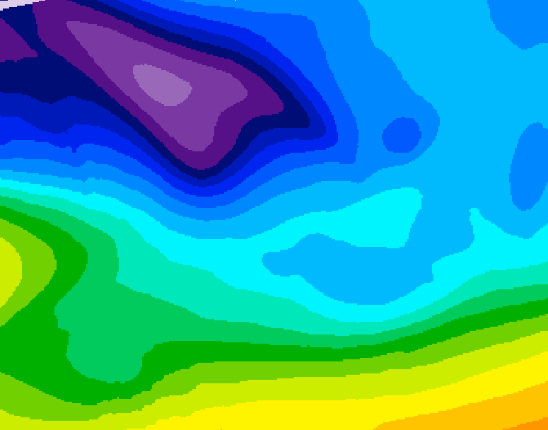 GDPS 500 millibar geopotential height 108 hour forecast chart for Canada based on 2026/02/07 0000Z data